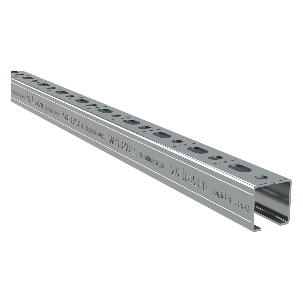 Walraven RapidRail Montageschiene C-Profil, 30x30mm Länge 2m mit Schnittmarkierunge... WALRAVEN-650530302 8719942084345 (Abb. 4)