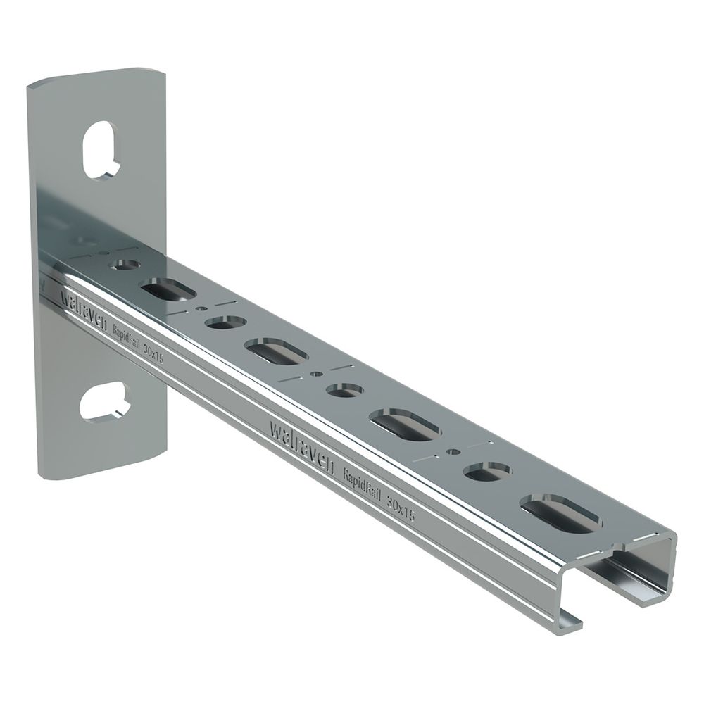 Walraven RapidRail Wandkonsole 30x15mm, Länge 200mm mit Schnittmarkierungen, elektro... WALRAVEN-66031520 8719942084703 (Abb. 4)