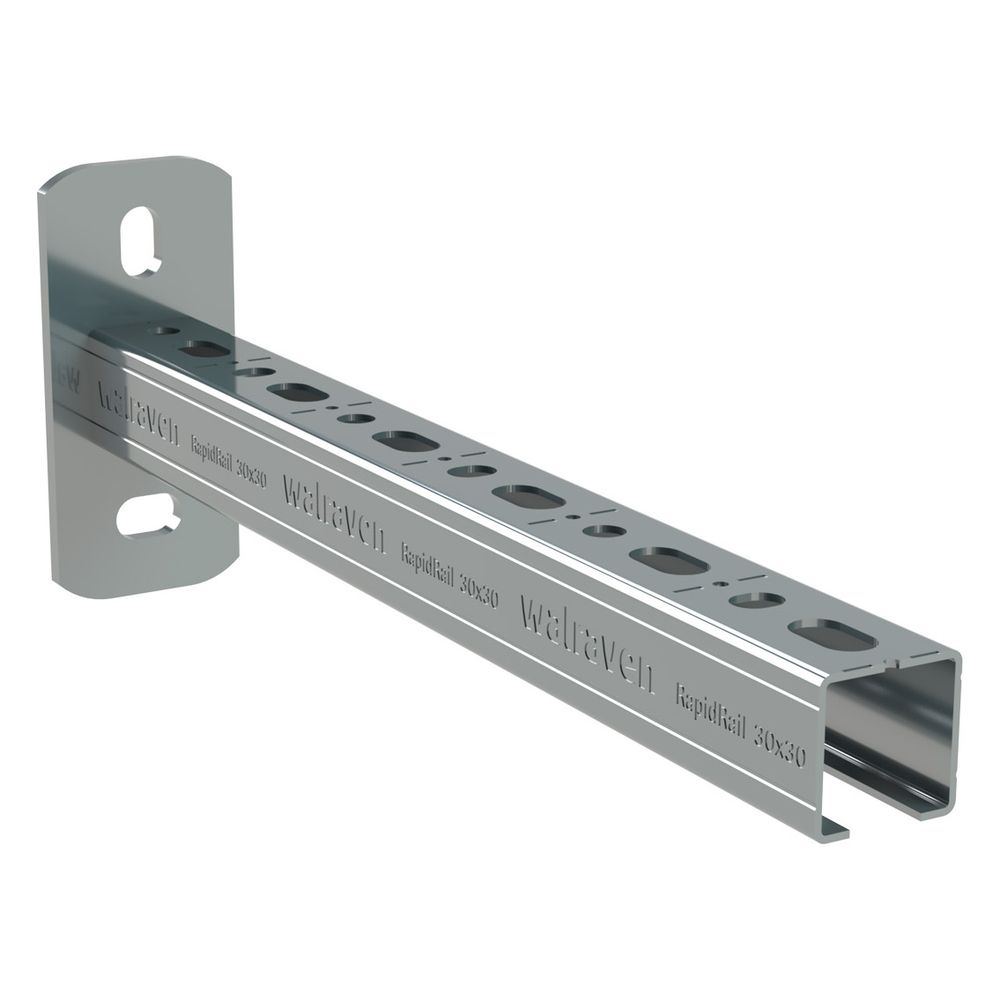 Walraven RapidRail Wandkonsole 30x30mm, Länge 250mm mit Schnittmarkierungen, elektro... WALRAVEN-66033025 8719942084802 (Abb. 4)