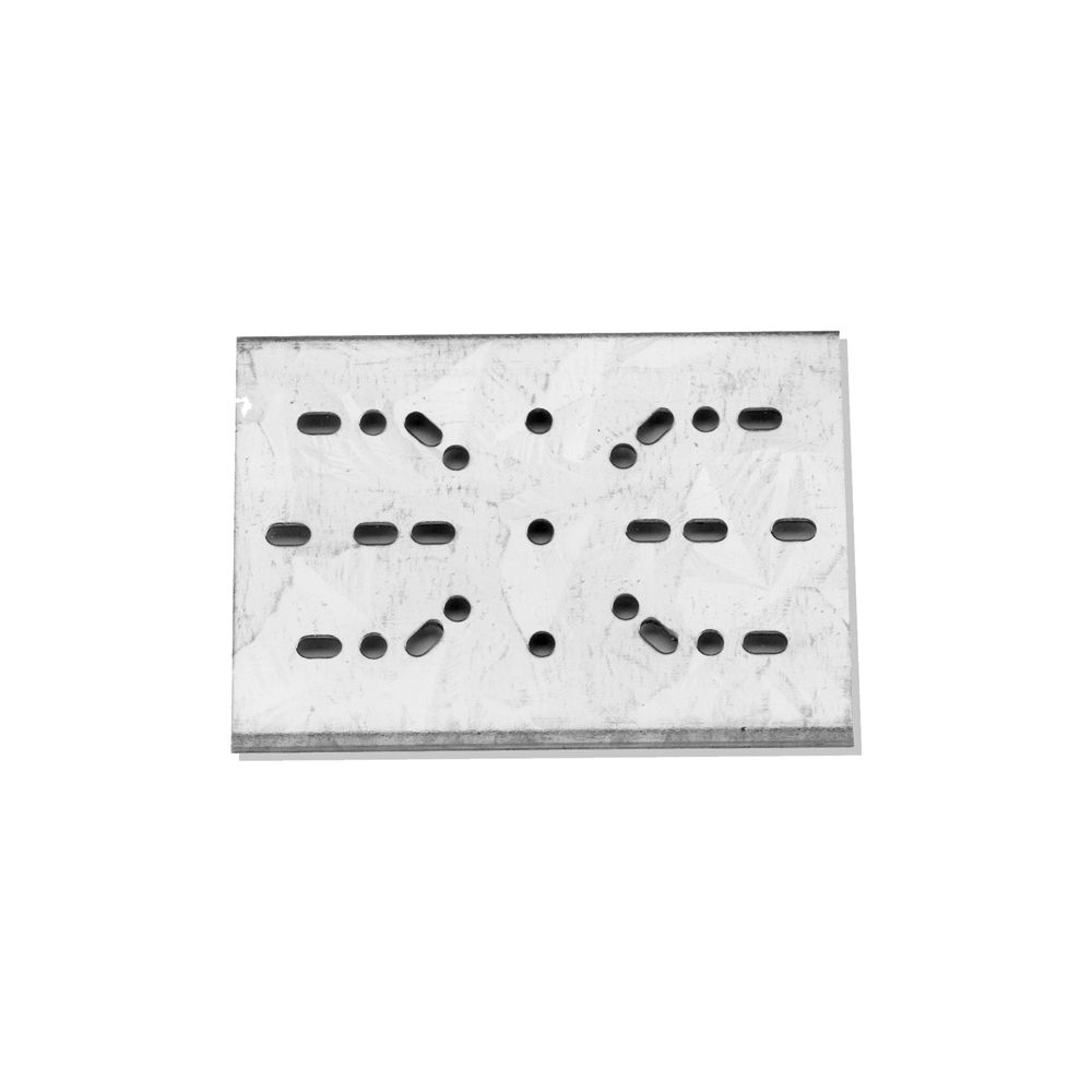 Walraven Fixierplättchen Bismat 70x52x1mm, für sanitären Wandscheiben an Schienen, St... WALRAVEN-0835000 8712993077557 (Abb. 2)