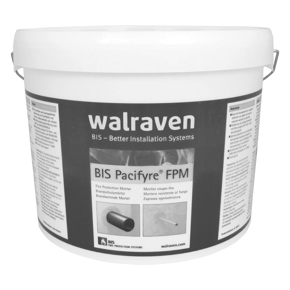 Walraven Pacifyre Brandschutzmörtel FPM, Mörtelpulver A1/MG III, 15kg... WALRAVEN-2180015300 8712993892822 (Abb. 2)