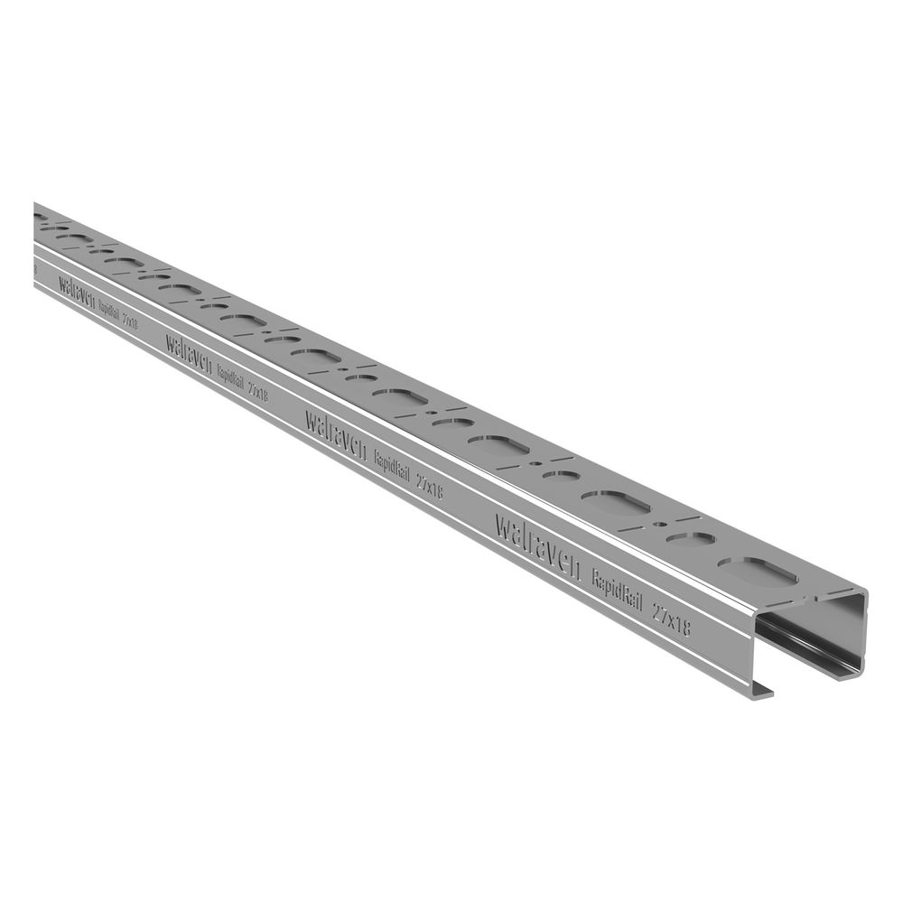 Walraven RapidRail Montageschiene C-Profil, 27x18mm Länge 2m mit Schnittmarkierunge... WALRAVEN-650527182 8719942084130 (Abb. 7)