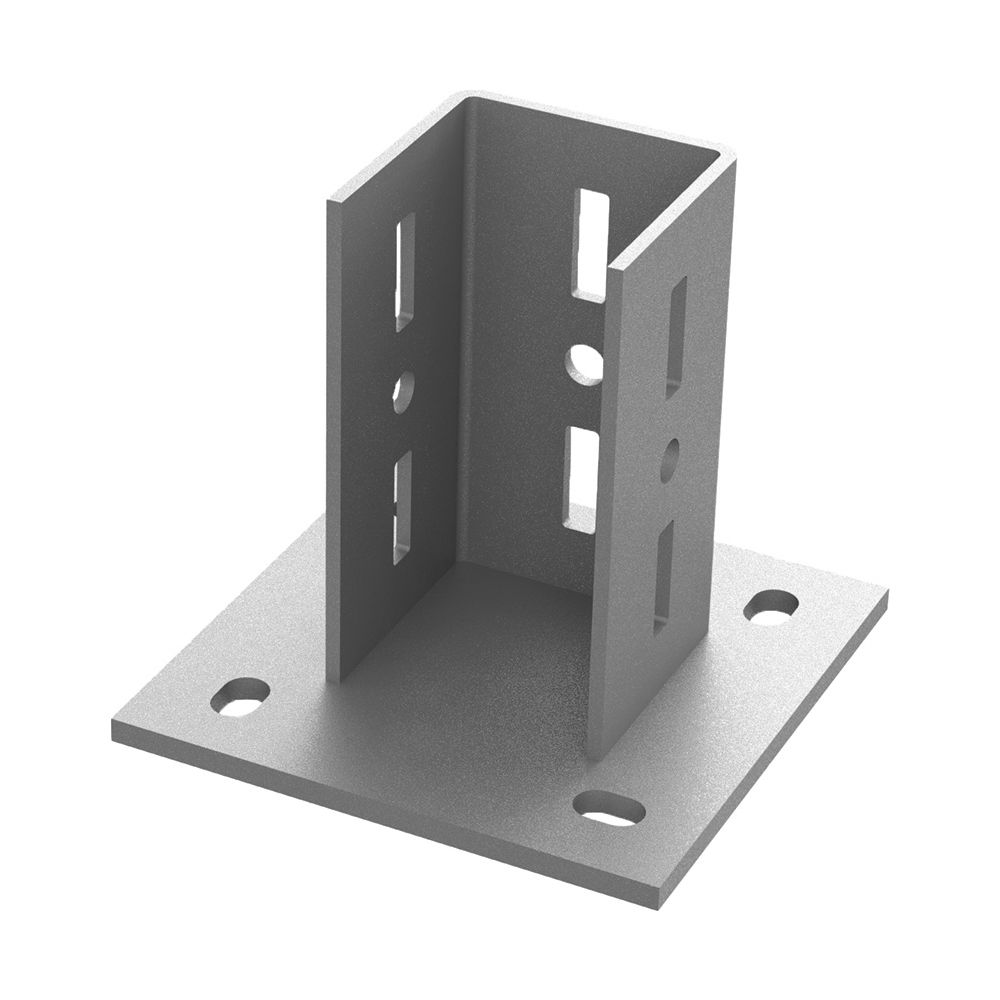 Walraven Maxx Profilfuß BP100, 220x220x210mm für Maxx-Profil 100x100mm, feuerverzinkt... WALRAVEN-6581820 8719942049443 (Abb. 2)