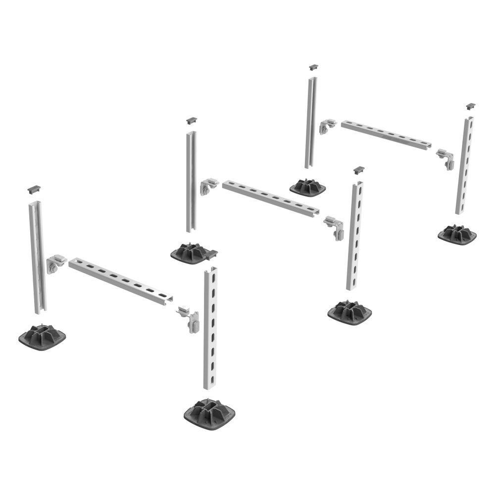 Walraven Yeti Kabelrinnen-Set 130, mit 6x Montagefuß und Matten, für Schienen 41x21m... WALRAVEN-67685534 8719942033084 (Abb. 2)