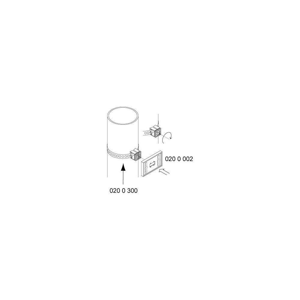 Walraven Schilderhalter IKS-2000, 89,3x58x35mm -15 bis 80 Grad C für Lochband, PP/PA,... WALRAVEN-0200002 8712993265428 (Abb. 3)