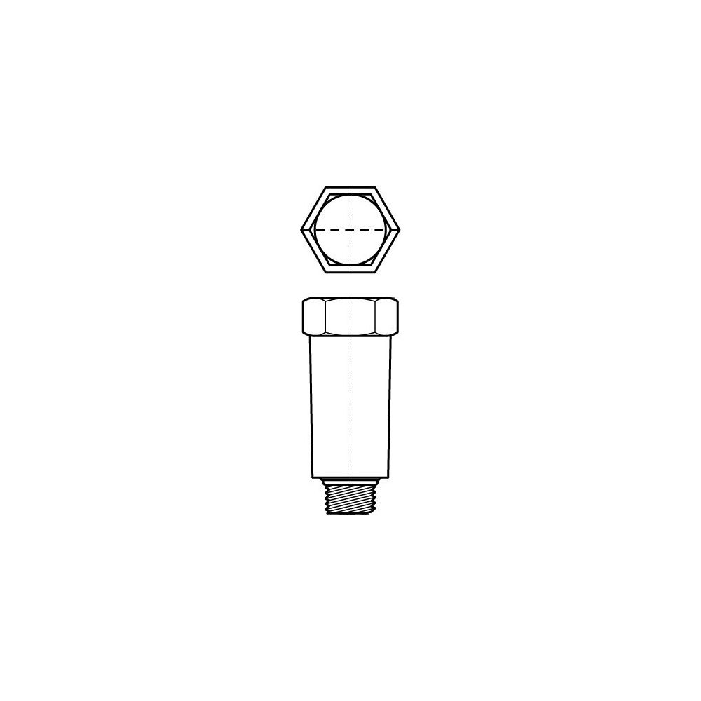 Walraven Bismat Baustopfen G 1/2" mit Kunststoffgewinde, PP, Weiß, 0692021... WALRAVEN-0692021 8712993345342 (Abb. 3)