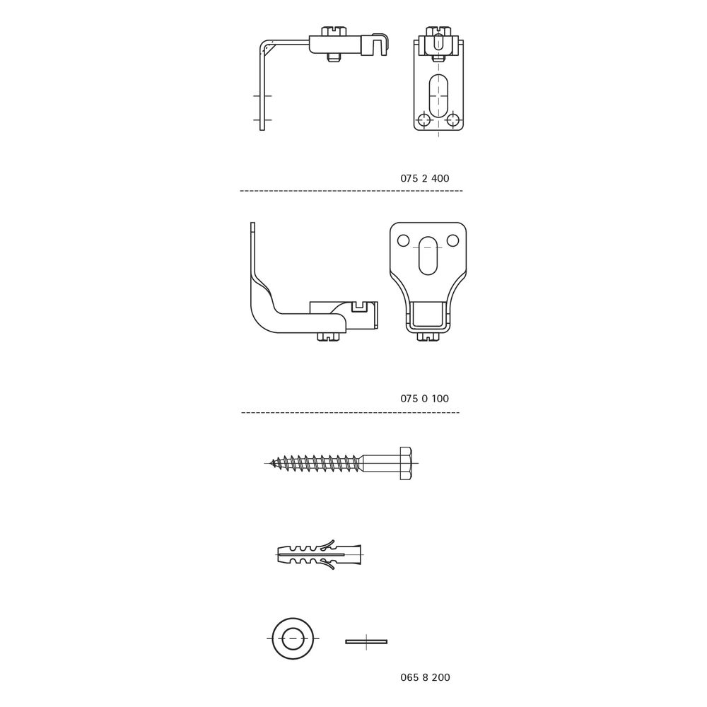 Walraven Heizkörperbefestigungssatz, mit 2x Konsolen 2x Wandhalter 1x Befestigungssat... WALRAVEN-0751001 8712993266159 (Abb. 3)