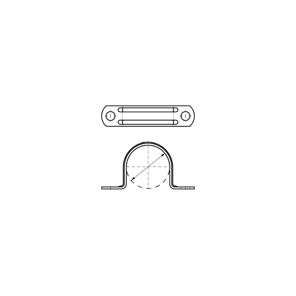 Walraven Rohrband 1-teilig, Durchmesser 26mm für Kabel, Stahl- und Kunststoffrohr, el... WALRAVEN-0805027 8712993266395 (Abb. 3)
