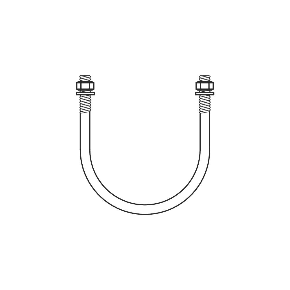 Walraven Rundstahlbügel, Durchmesser 21,5mm 1/2" Gewinde M6, inkl. 2x Muttern und ... WALRAVEN-2084306021 8712993624553 (Abb. 3)