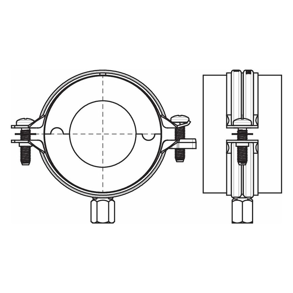 Walraven Bisofix Kälteschelle E13, Gewinde M8/M10, -45 bis 105 Grad C, für Rohrdurchm... WALRAVEN-2210076 8712993401697 (Abb. 3)