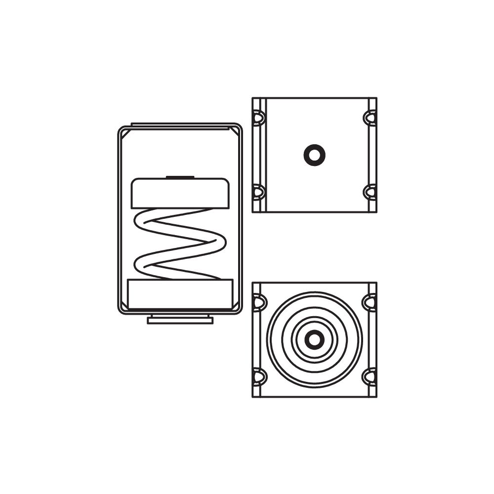 Walraven VibraTek Stahlfederhänger HS-1, Gewinde M8 max. 500N, 60x65x105mm... WALRAVEN-2800600500 8719942046008 (Abb. 3)