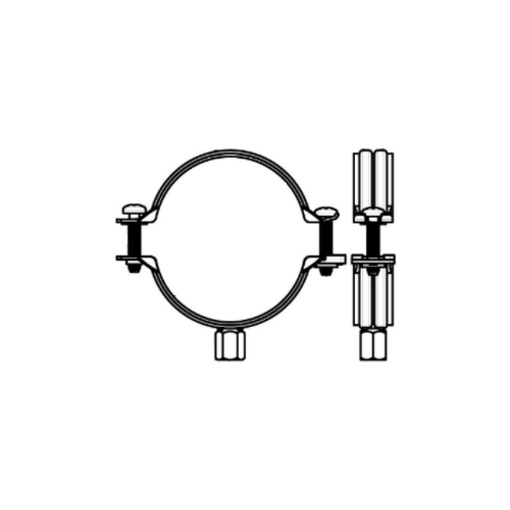 Walraven Bifix Rohrschelle G2, 108-115mm M8/M10 BUP1000 Zweischraubenschelle, Stahl... WALRAVEN-3008115 8712993992669 (Abb. 3)