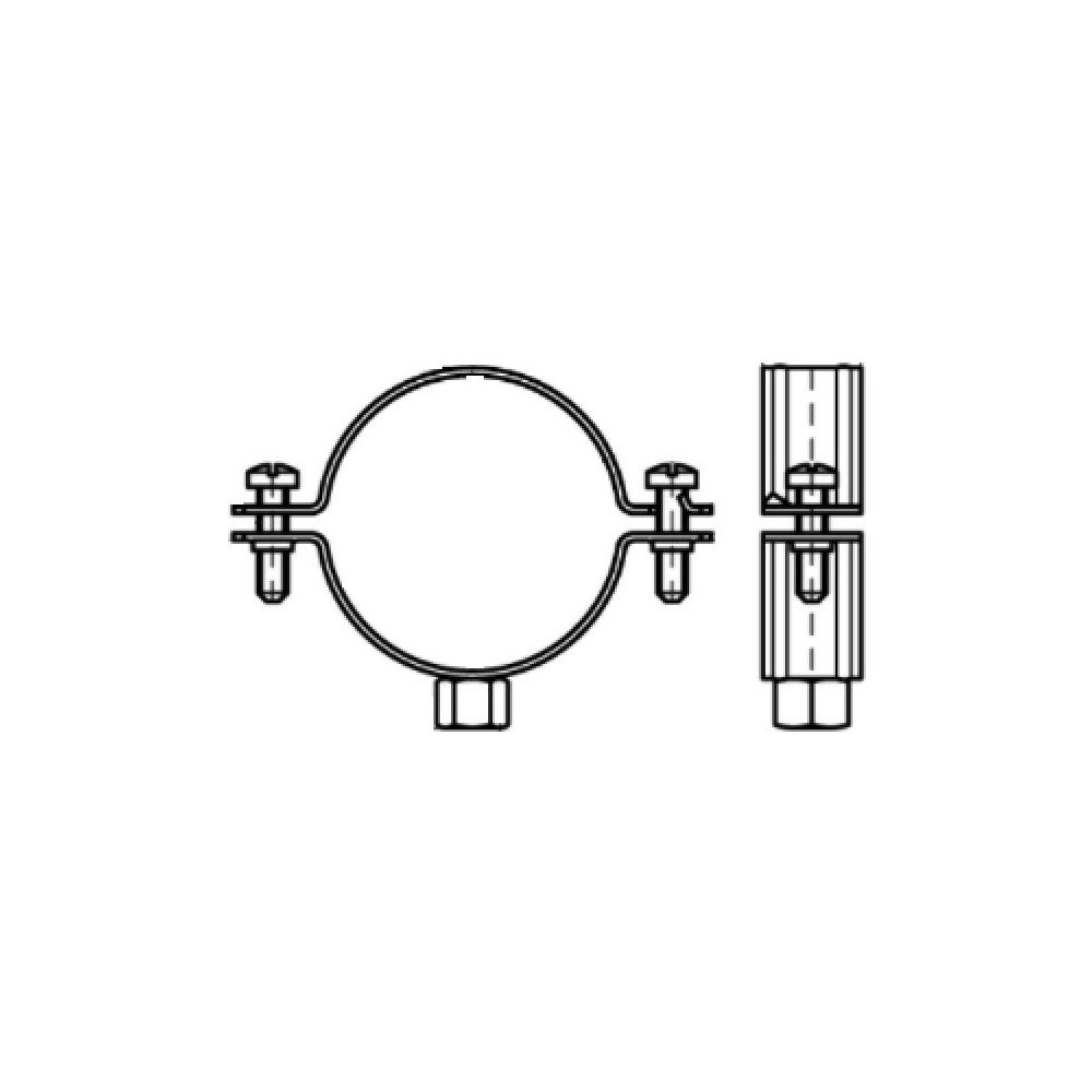Walraven Bifix Rohrschelle 300, 47-51mm M8, Zweischraubenschelle ohne Einlage, Edelst... WALRAVEN-3017051 8712993269167 (Abb. 4)