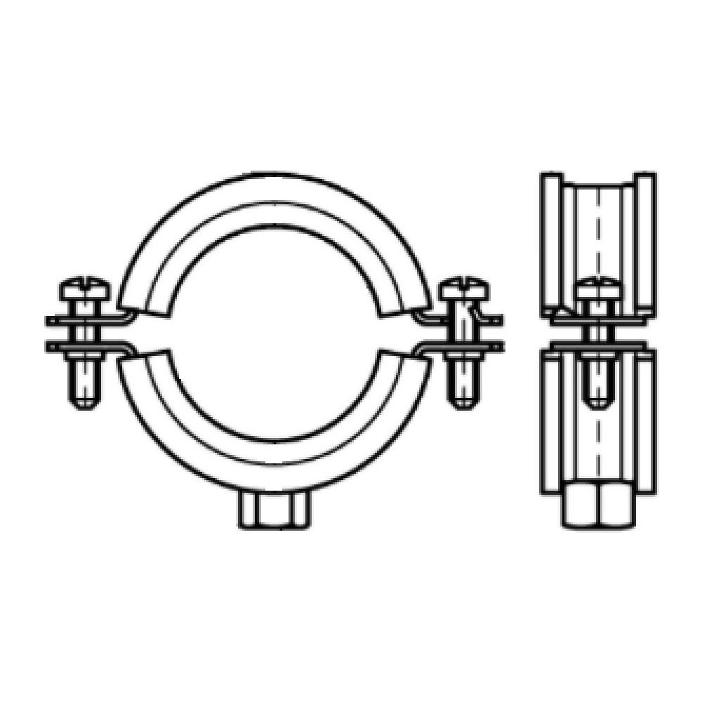 Walraven Bifix Rohrschelle 1301, 133-141mm M10, Zweischraubenschelle mit EPDM-Einlage... WALRAVEN-3127141 8712993269945 (Abb. 3)