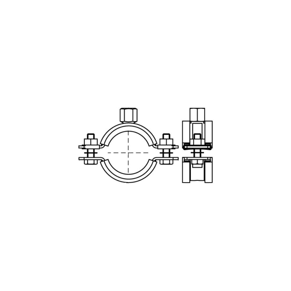 Walraven Schwerlastschelle HD1501 M16, BUP 159-169mm Zweischraubenschelle, EPDM... WALRAVEN-33168169 8712993980215 (Abb. 3)