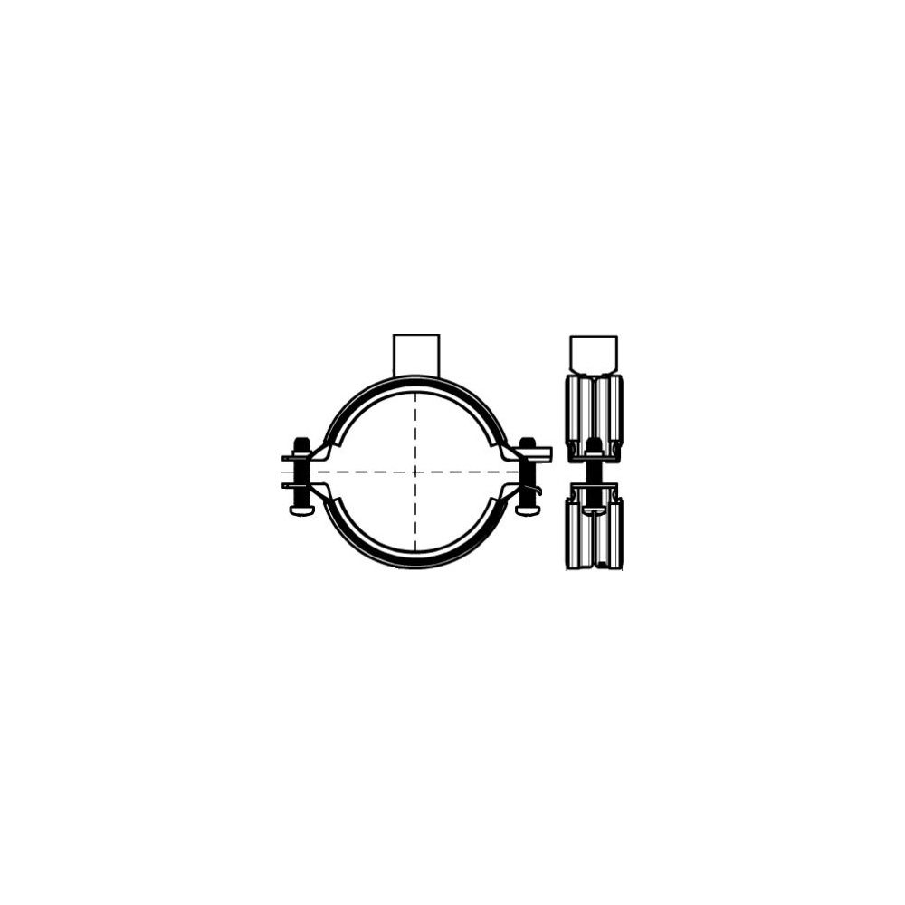 Walraven Rohrschelle KSB2 3G, M8 M10 1/2", Durchmesser 219-225mm Zweischrauben-Rohrs... WALRAVEN-33965225 8712993609277 (Abb. 3)