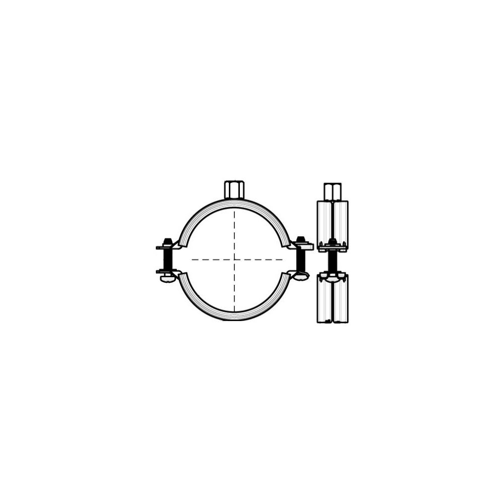 Walraven Rohrschelle KSB2, M8/M10, Durchmesser 15-19mm Zweischrauben-Rohrschelle, EPD... WALRAVEN-3396019 8712993585045 (Abb. 5)