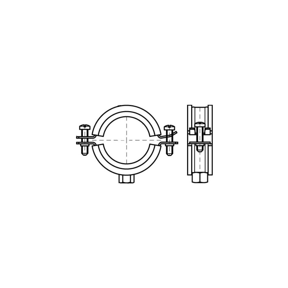 Walraven Bismat Rohrschelle 2000, 116-119mm M8/M10 Zweischraubenschelle, EPDM, Stahl ... WALRAVEN-3403119 8712993004164 (Abb. 3)
