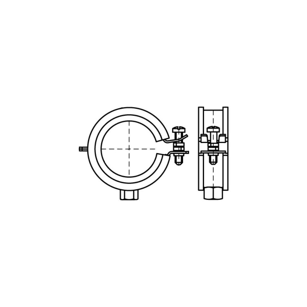 Walraven Bismat Rohrschelle 5000, 16mm M8 Fest- und Gleitschelle, EPDM, Stahl elektro... WALRAVEN-3483018 8712993072583 (Abb. 3)