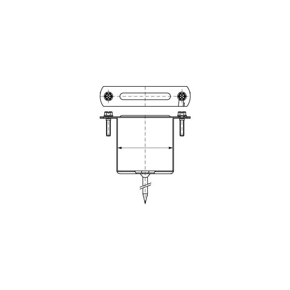 Walraven Regenrohrschelle 400 viereckig, für 100mm Rohre, mit Sicherheitsschnellversc... WALRAVEN-4031100 8712993271498 (Abb. 3)