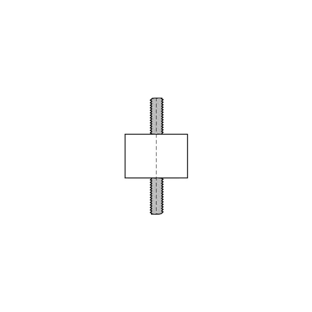 Walraven Schalldämmelement Typ A M8x23mm, für Geräte 76x40mm M8, für Strut und RapidR... WALRAVEN-4125009 8712993365326 (Abb. 3)