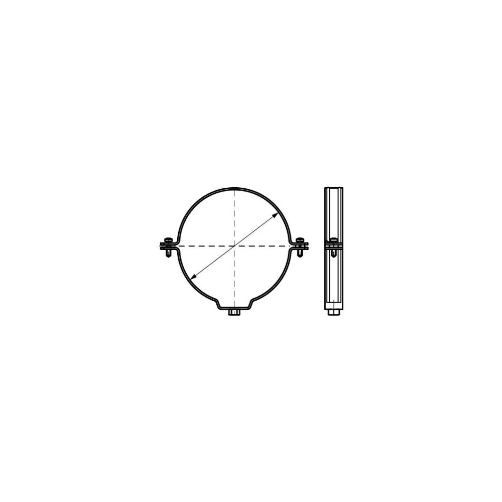 Walraven Bifix Rohrschelle 415, 50mm M8, Zweischraubenschelle für Kunststoffrohre, Ed... WALRAVEN-4157050 8712993272594 (Abb. 3)