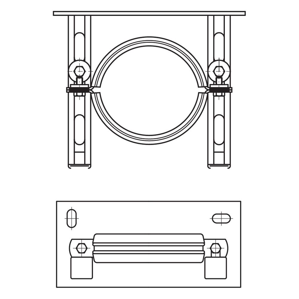 Walraven Fallrohrstützbefestigung 135mm DN 125, Konsolensatz mit Bismat SL, EPDM, ele... WALRAVEN-4323125 8712993026487 (Abb. 3)