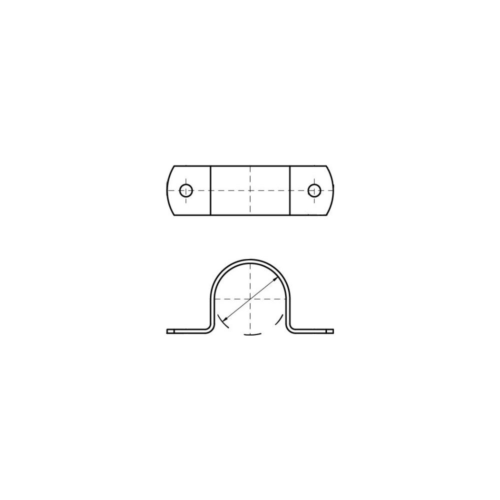 Walraven Industrierohrband 42,4mm 1 1/4", 1-teilig für Stahlrohr DN 32, Stahl feuerve... WALRAVEN-4608042 8712993066650 (Abb. 3)