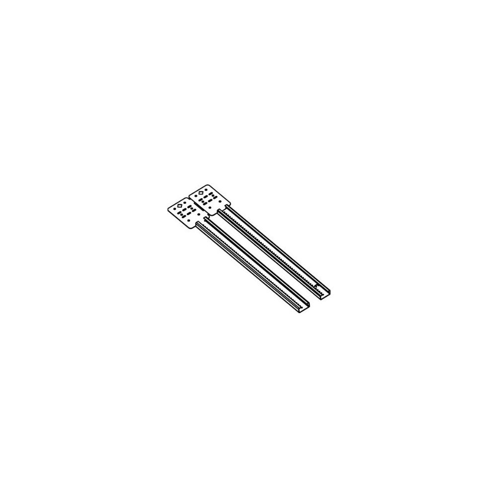 Walraven Britclips Montageschiene RSWB 440mm, ausziehbar 360-630mm, für Schnellmonta... WALRAVEN-59491624 8712993079162 (Abb. 3)