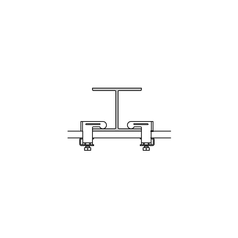 Walraven Trägerklammer M8, für Schienen 30x15mm und bis Flanschstärke 20mm, elektroly... WALRAVEN-6071000 8712993541843 (Abb. 3)