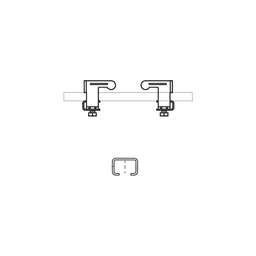 Walraven Trägerklemmset 27x18mm 5-teilig, M8 Länge 400mm bis Flanschstärke 12mm, elek... WALRAVEN-6070400 8712993541836 (Abb. 3)