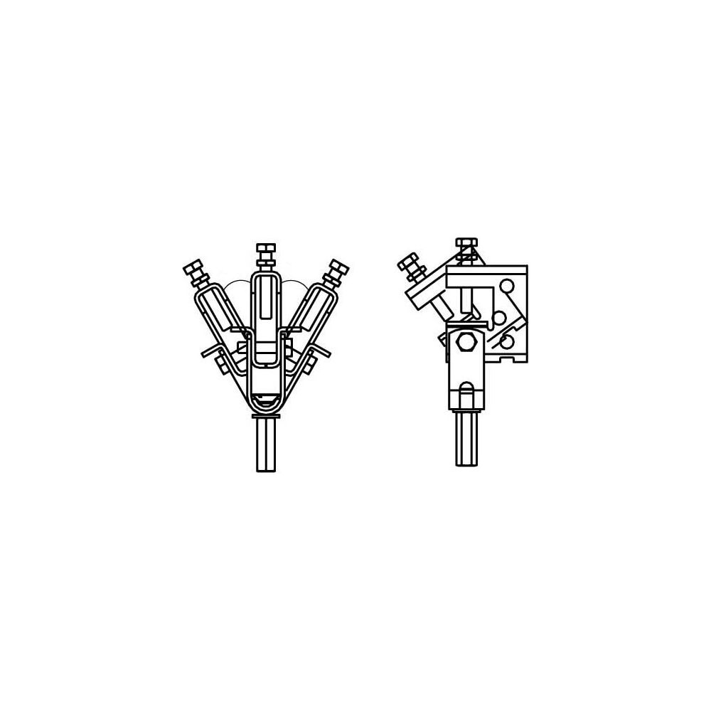 Walraven Gelenkträgerklammer Modell E, für Trägerflansch bis 24mm, G M10x40... WALRAVEN-6076000 8712993542086 (Abb. 3)