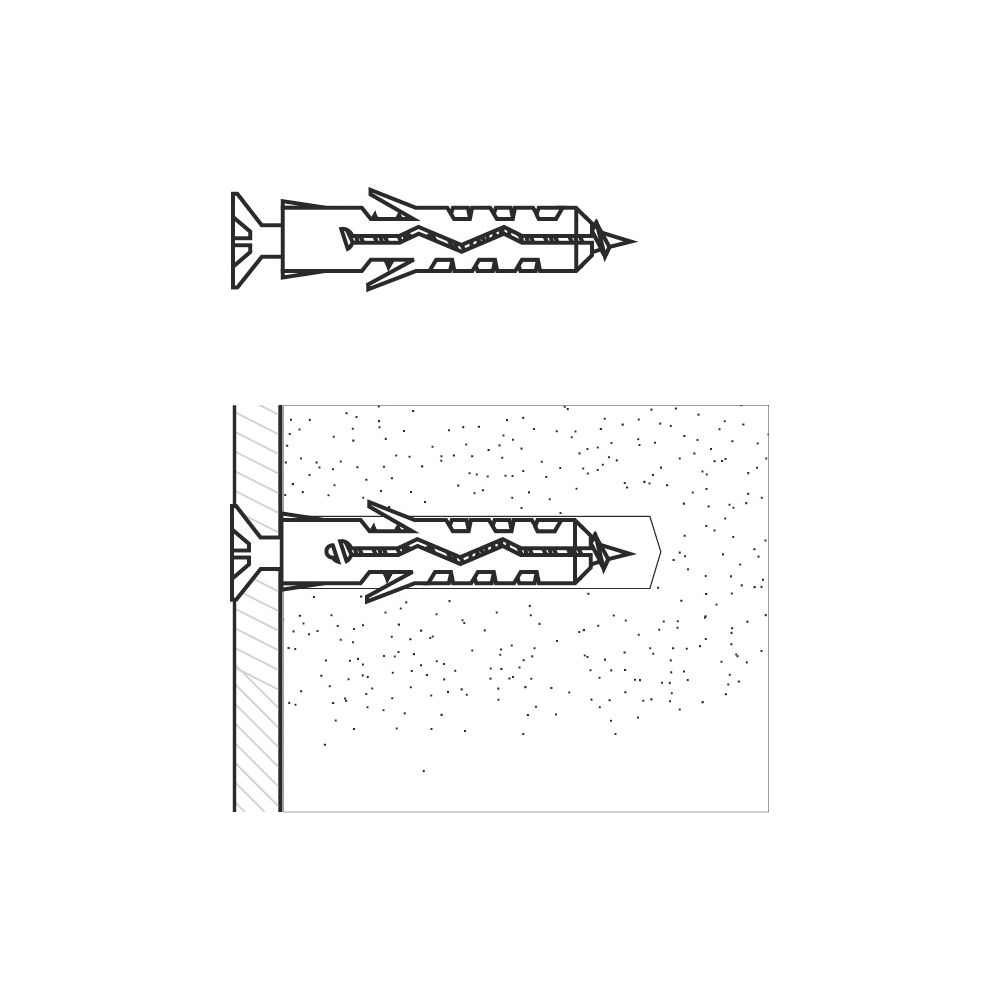 Walraven Nylondübel WEP-C PA6, 10x50mm Standard-Kunststoff-Spreizdübel, Grün... WALRAVEN-61001210 8719942067577 (Abb. 3)