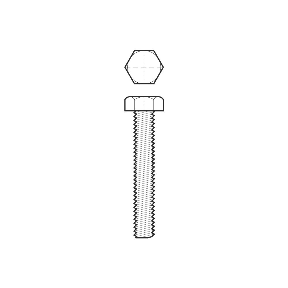 Walraven Sechskantschraube DIN 933, M12x30mm SW19, Stahl feuerverzinkt... WALRAVEN-6141230 8712993851805 (Abb. 3)