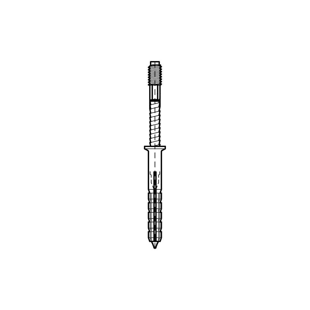 Walraven Einschlagstockschraube, M8x120mm inkl. Dübel aus PA vormontiert, elektrolyti... WALRAVEN-6223812 8712993293971 (Abb. 3)