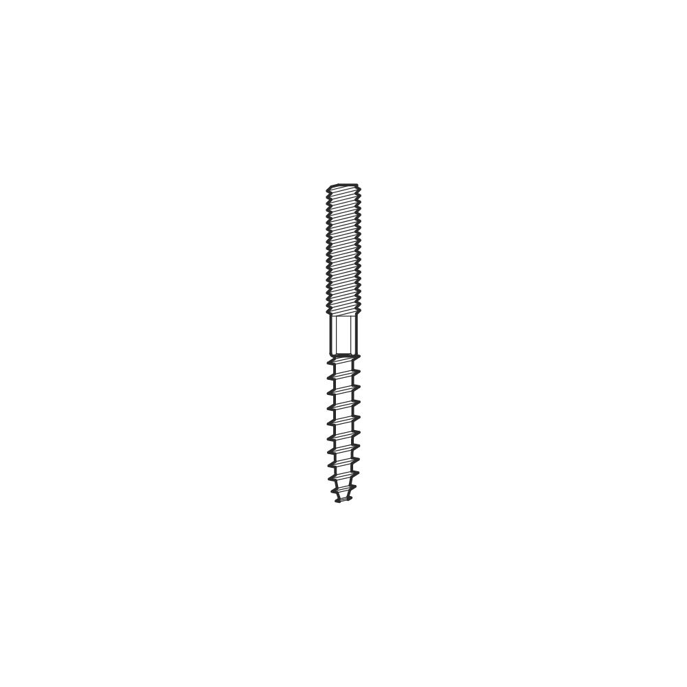 Walraven Stockschraube M10x100mm, mit Sechskant SW8 und Sechsrund T25, elektrolytisch... WALRAVEN-6283010 8712993370870 (Abb. 5)
