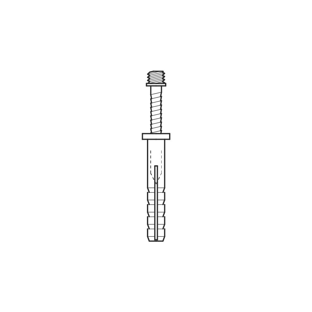 Walraven Schlagdübel mit Gewinde M6x40mm, inkl. vormontiertem Dübel, Polyamid, elektr... WALRAVEN-6373640 8712993283033 (Abb. 3)