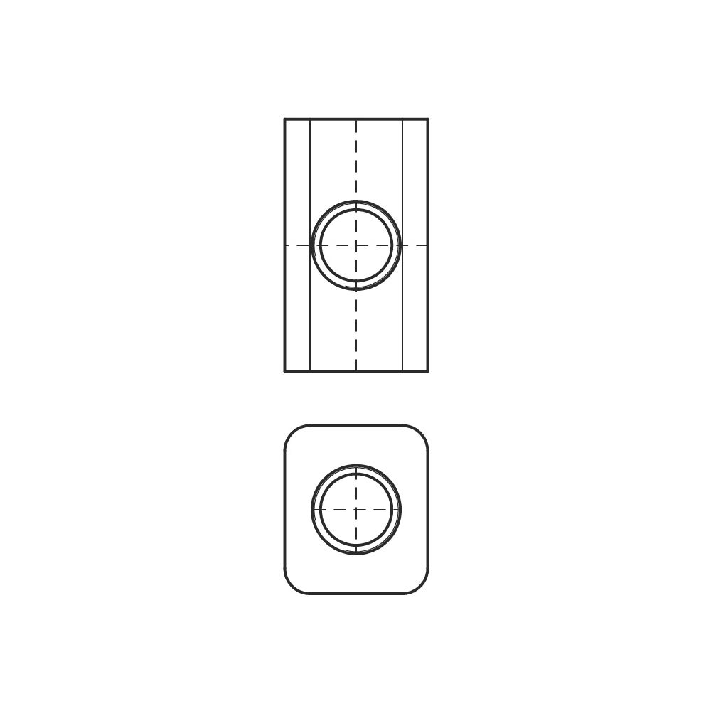 Walraven Universalwürfel Quader, 17x30x19mm mit 4x M8 Innengewinde, elektrolytisch ve... WALRAVEN-6443908 8719942033183 (Abb. 3)