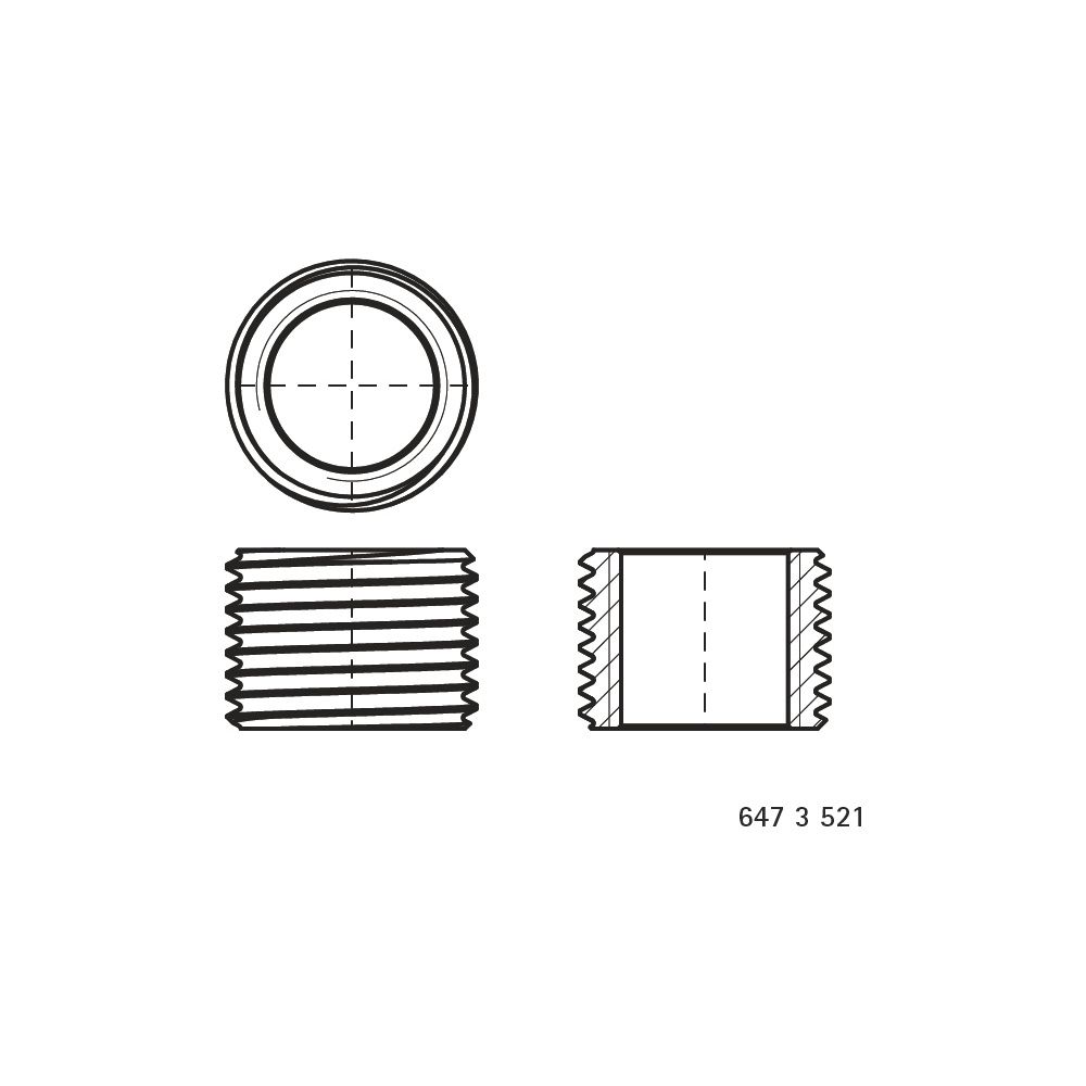 Walraven Reduzierstück AG/IG, Außengewinde 1/2" auf Innengewinde M16, Reduzierzylinde... WALRAVEN-6473521 8712993283163 (Abb. 3)