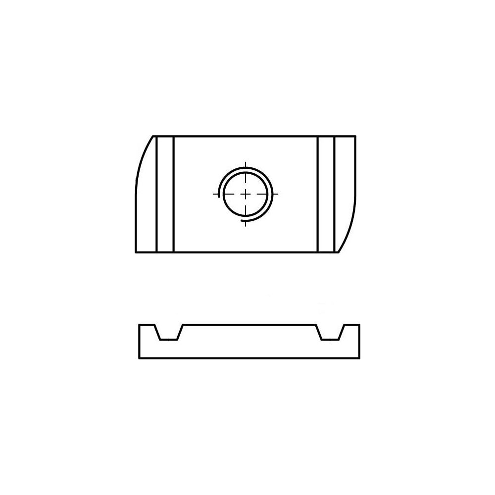 Walraven Strut Schiebemutter M10, 19x34x9mm, elektrolytisch verzinkt, 6517010... WALRAVEN-6517010 8712993069880 (Abb. 3)