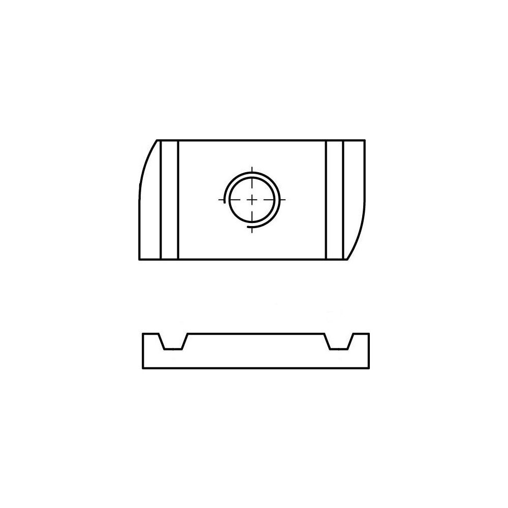 Walraven Strut Schiebemutter M10, 19x34x8mm, Edelstahl V4A, 6517710... WALRAVEN-6517710 8712993092604 (Abb. 3)