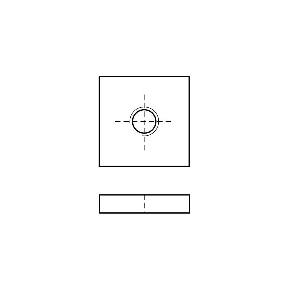 Walraven Vierkantschiebemutter M8, 25x25x4mm für RapidRail, elektrolytisch verzinkt... WALRAVEN-6519911 8712993283729 (Abb. 3)