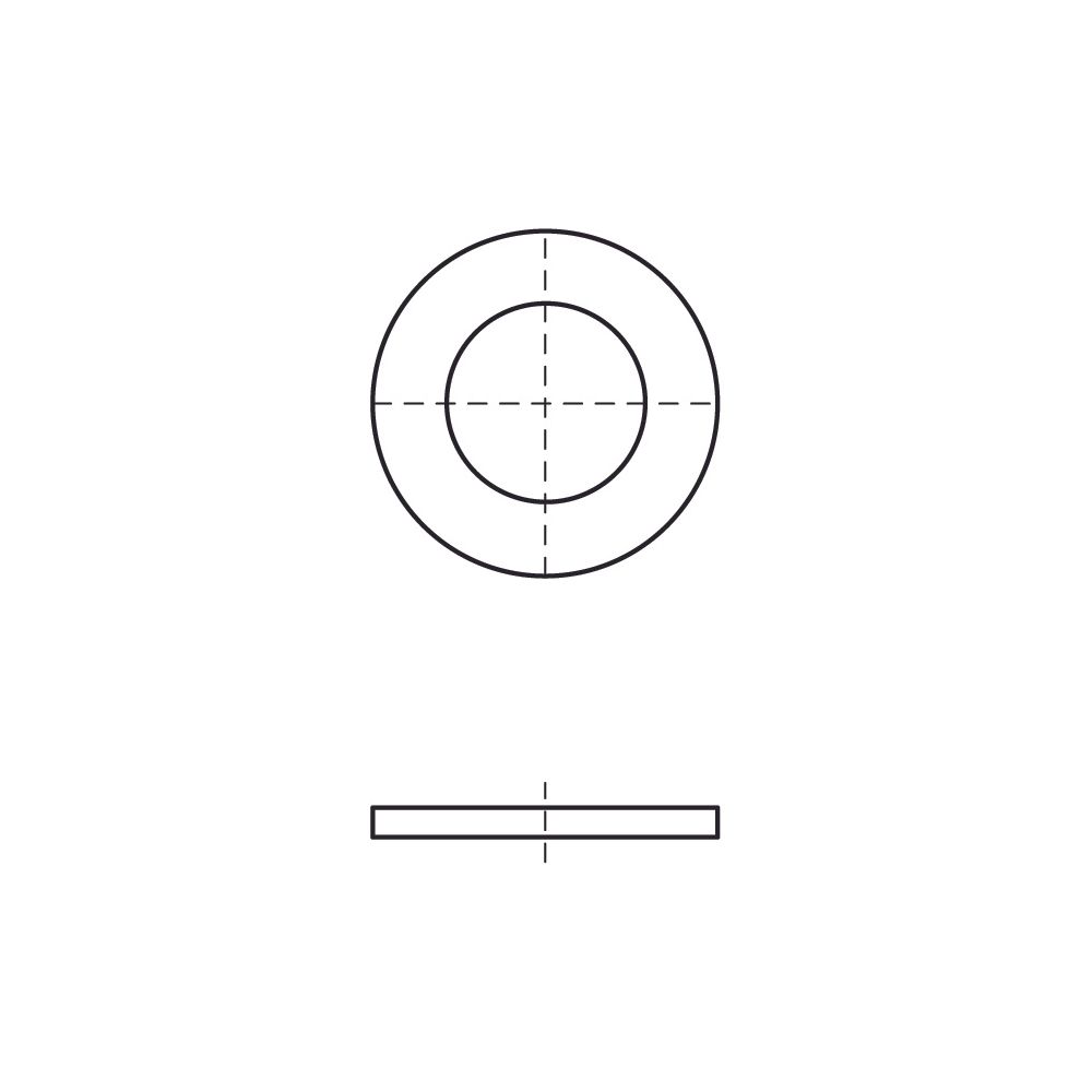 Walraven Unterlegscheibe flach, 8,4x25x2,5mm MLAR, für Schiene WM0-35, elektrolytisch... WALRAVEN-6533308 8712993070305 (Abb. 5)