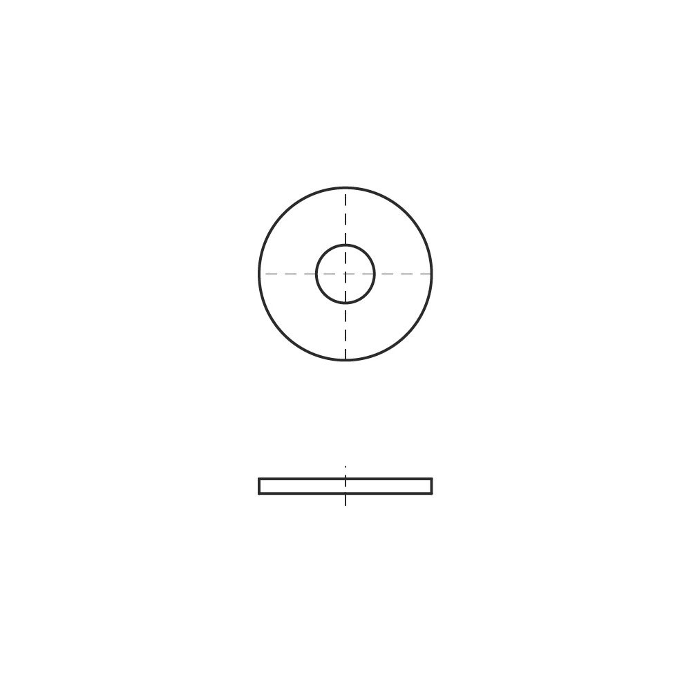 Walraven Unterlegscheibe flach, 14x28x3mm, für RapidRail, Edelstahl 1.4401... WALRAVEN-6537012 8712993314645 (Abb. 3)