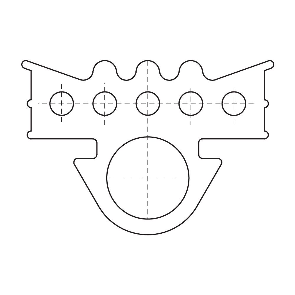 Walraven Schienendämmprofil 31x22mm, für Schiene WM0-35 nach DIN 4109, EPDM, Schwarz... WALRAVEN-6568001 8712993319107 (Abb. 5)
