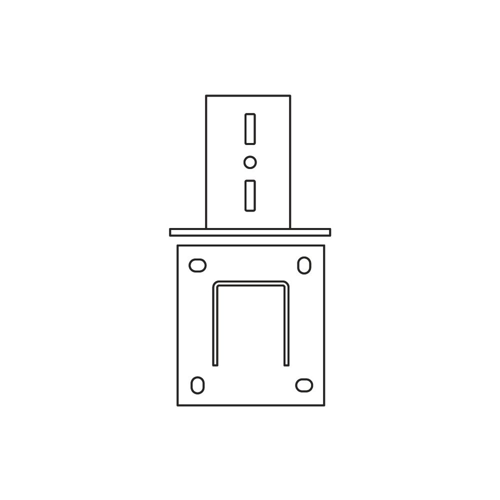 Walraven Maxx Profilfuß BP100, 220x220x210mm für Maxx-Profil 100x100mm, feuerverzinkt... WALRAVEN-6581820 8719942049443 (Abb. 3)