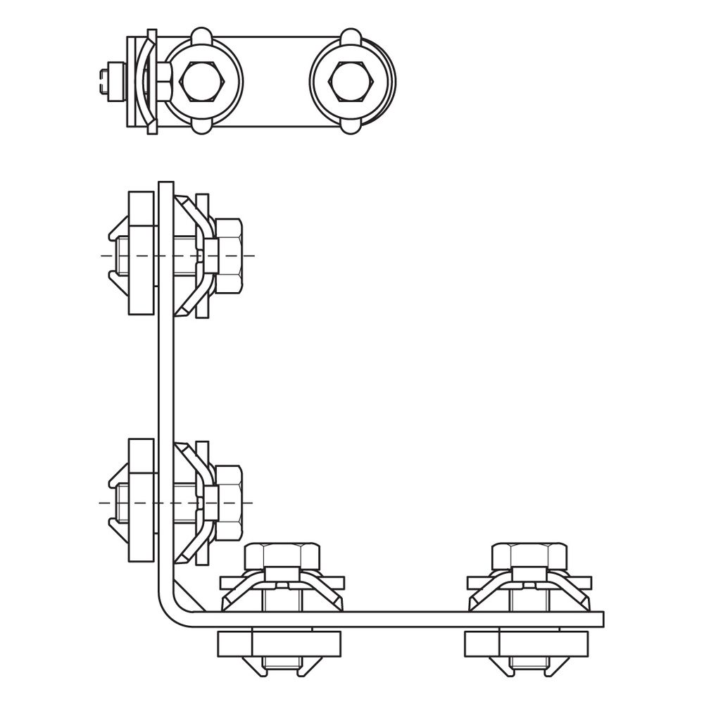 Walraven RapidRail Verbinder lang/lang 90 Grad, mit 4 Schiebemuttern vormontiert, ele... WALRAVEN-6584001 8712993314195 (Abb. 5)