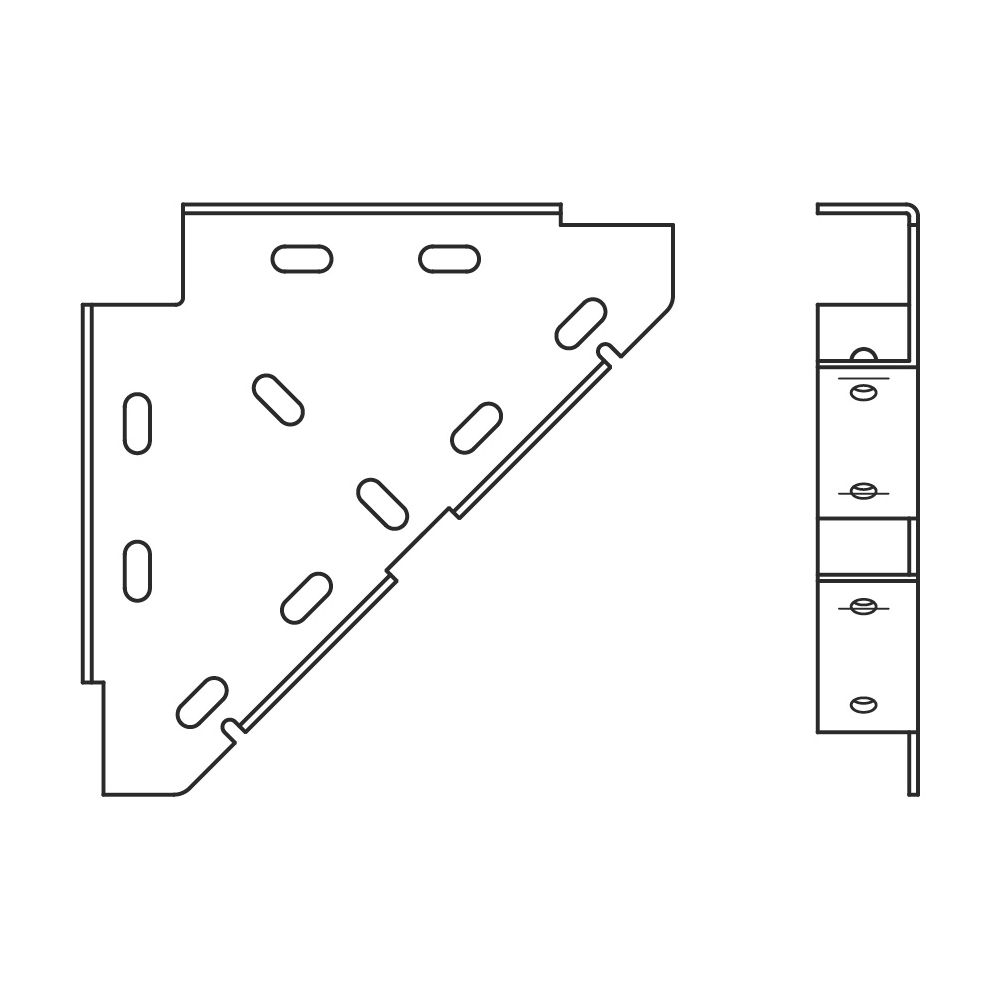 Walraven RapidRail Knotendreieck 200x200x33mm, elektrolytisch verzinkt... WALRAVEN-6593010 8712993284429 (Abb. 3)