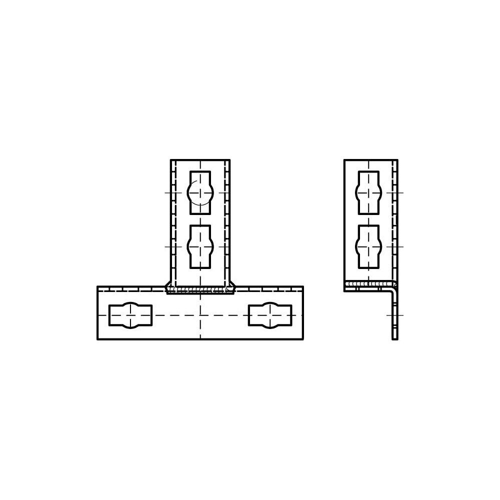 Walraven PushStrut Knopfverbinder T, 175x45x153mm, elektrolytisch verzinkt... WALRAVEN-6594020 8712993984565 (Abb. 3)