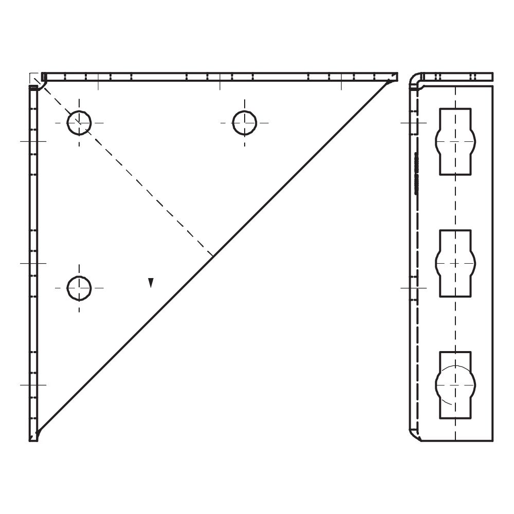 Walraven PushStrut Winkelkonsole 200x45x200mm, elektrolytisch verzinkt... WALRAVEN-6594025 8712993984589 (Abb. 3)